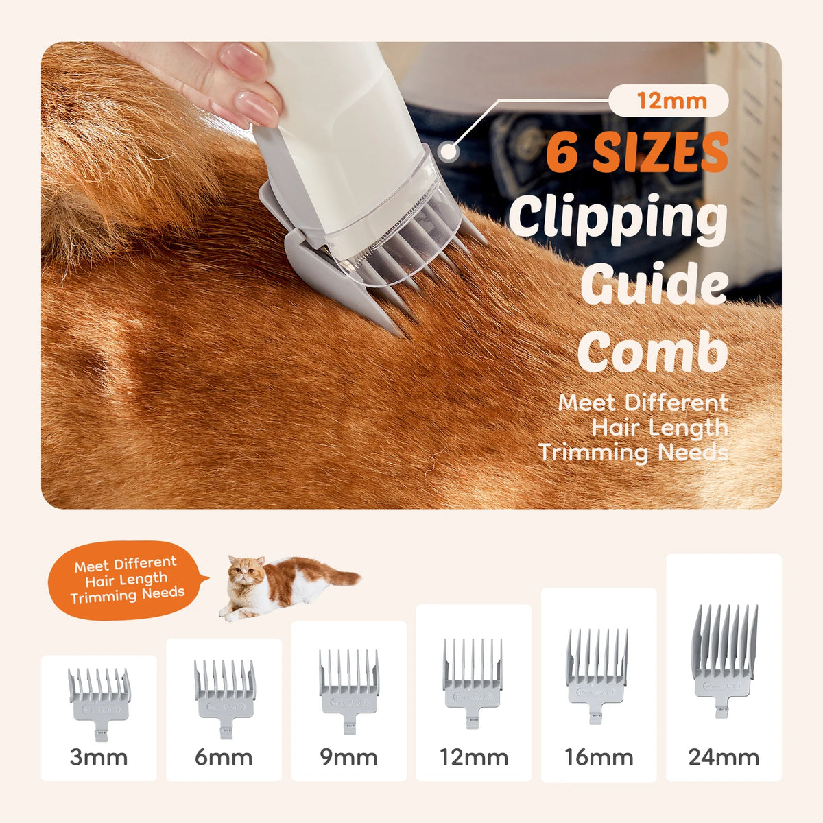 JHK Pet Grooming Vacuum Kit with Clippers and Grooming Tools