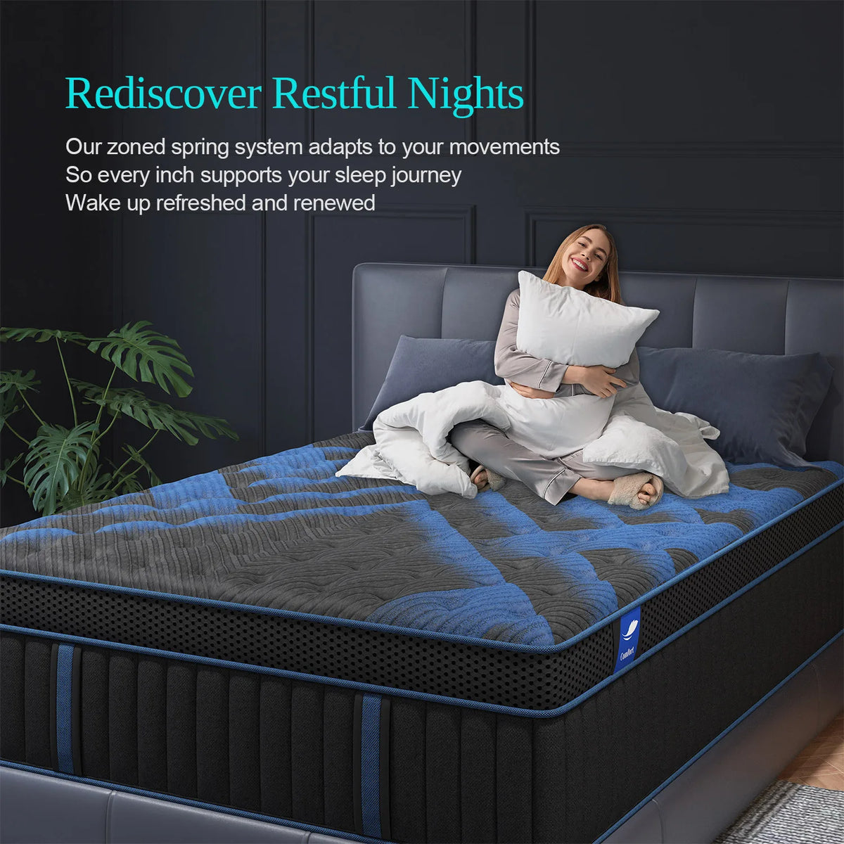 Sweetlove Gel Memory Foam Hybrid Pocket Spring Motion Isolation Mattress