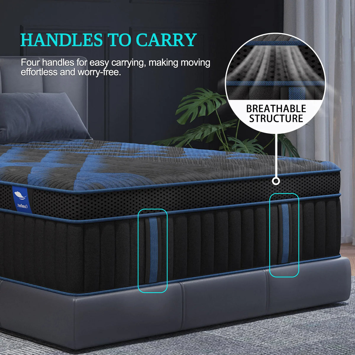 Sweetlove Gel Memory Foam Hybrid Pocket Spring Motion Isolation Mattress
