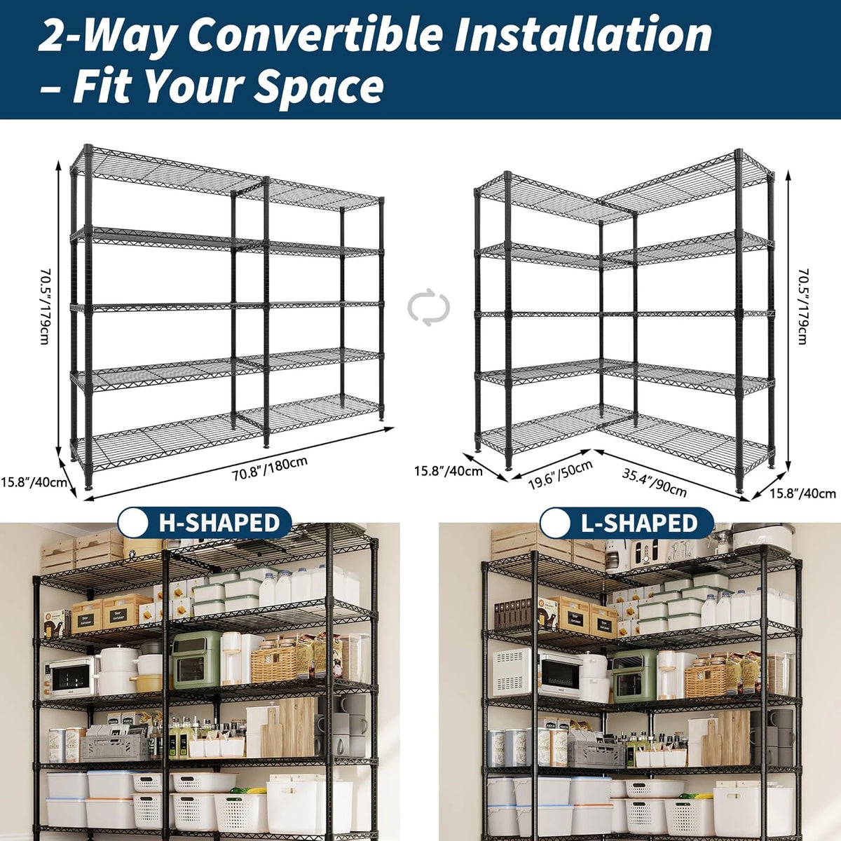 Twister CK Heavy Duty Adjustable Metal Storage Shelving Unit