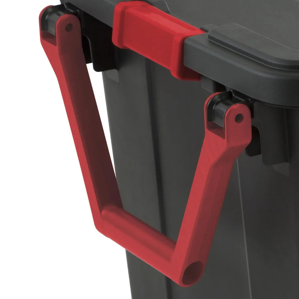 Sterilite Industrial Wheeled Plastic Storage Container With Handle