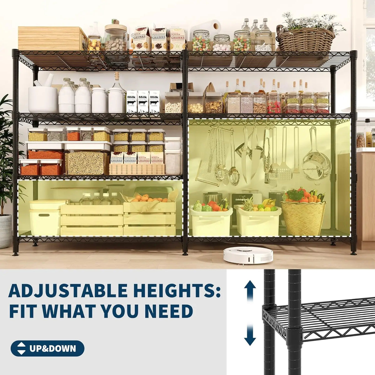 Twister CK Heavy Duty Adjustable Metal Storage Shelving Unit