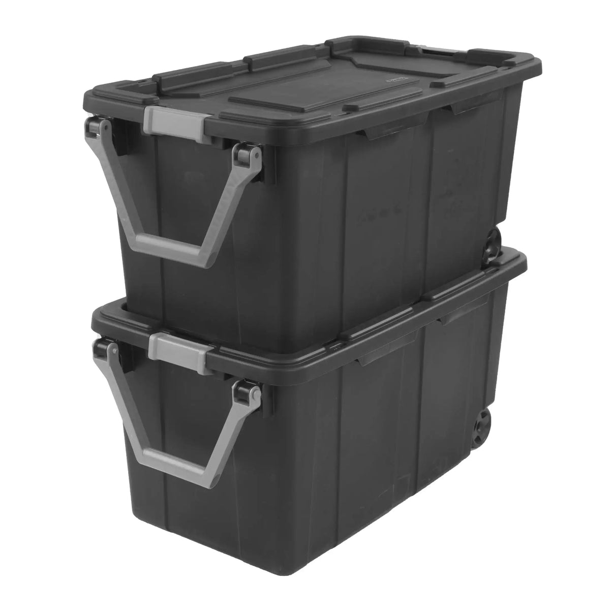 Sterilite Industrial Wheeled Plastic Storage Container With Handle