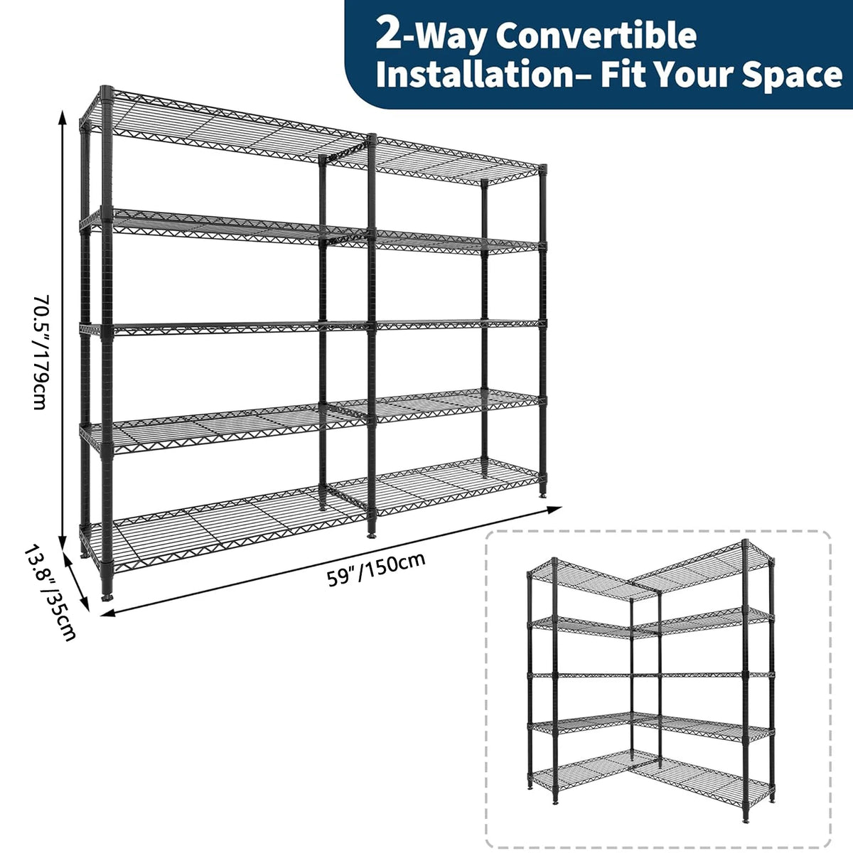 Twister CK Heavy Duty Adjustable Metal Storage Shelving Unit