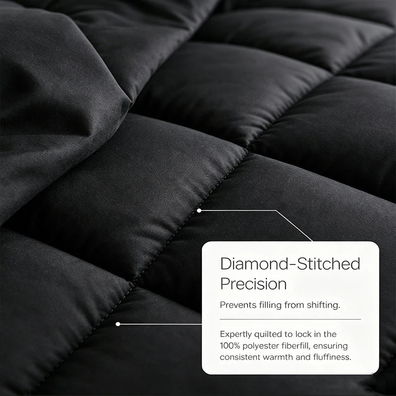 easYum Quilted Bedding Set With Comforter Sheets And Pillowcases
